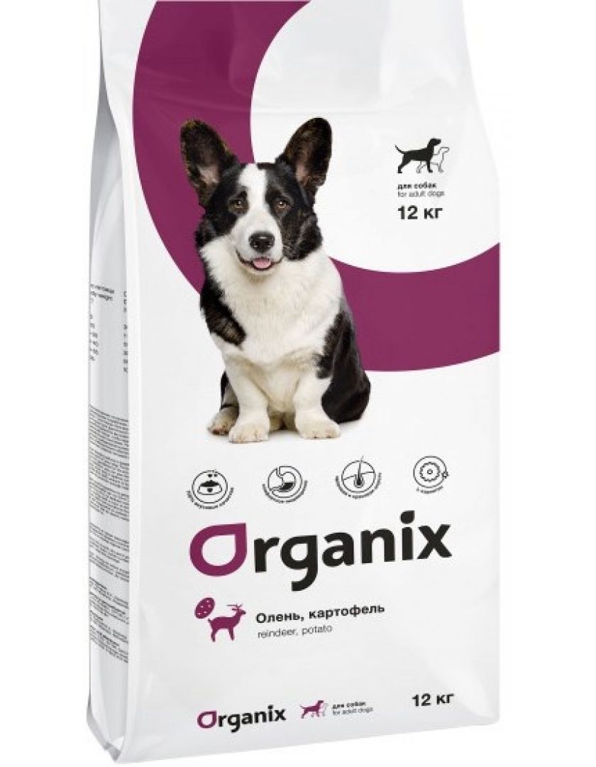 Сухой корм для собак Organix Adult Dog с олениной и картофелем, купить в  интернет-магазине Филя с быстрой доставкой в Санкт-Петербурге